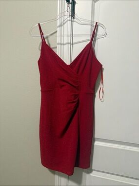 NWT Fiestar Spaghetti Strap Red Sparkly Dress